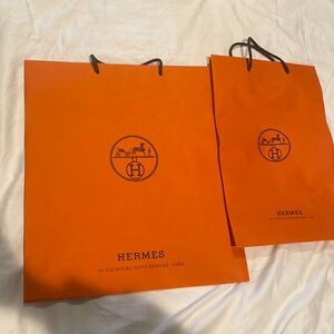 Hermes shopping bag bundle
